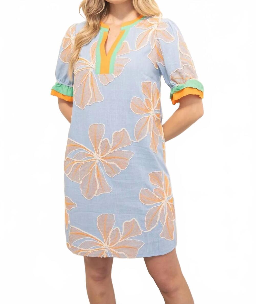 NEW VOY women's the astro's stole my heart dress in blue